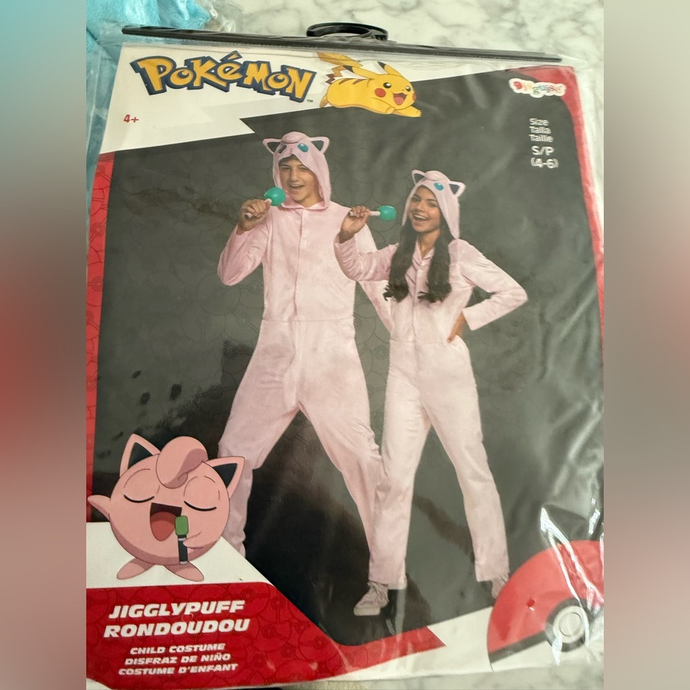 Pokemon Jigglypuff Child Costume - Light Pink